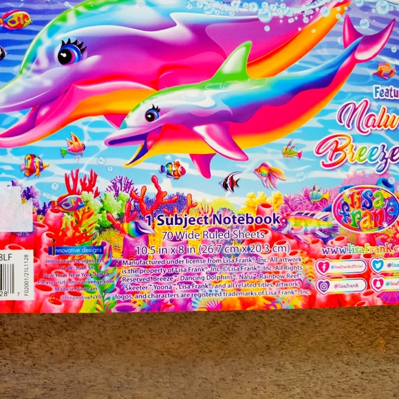 Lisa frank notebook set spiral and composition NEW retro glitter - Picture 7 of 8